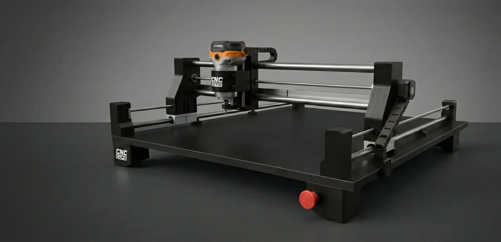 Router CNC de CNC Cuyo con la fresadora montada